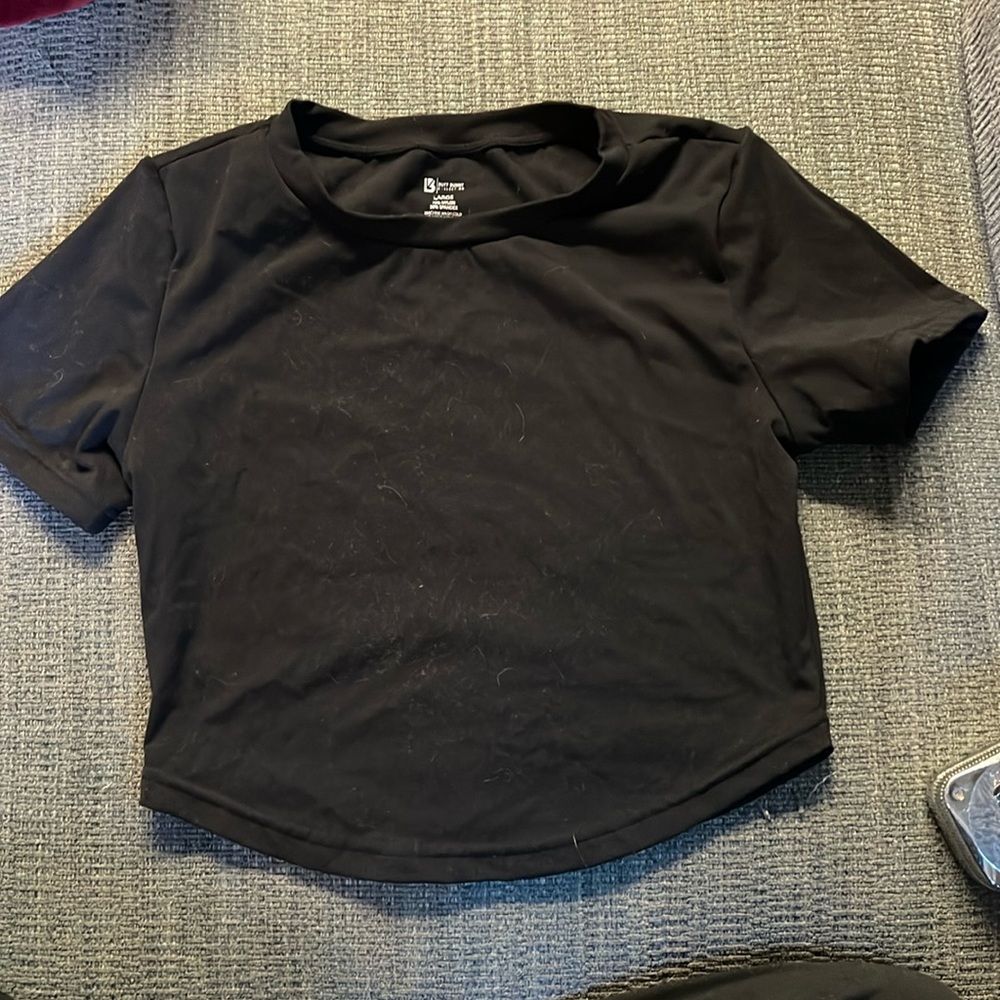 BuffBunny Live Crop Top Tee Black
